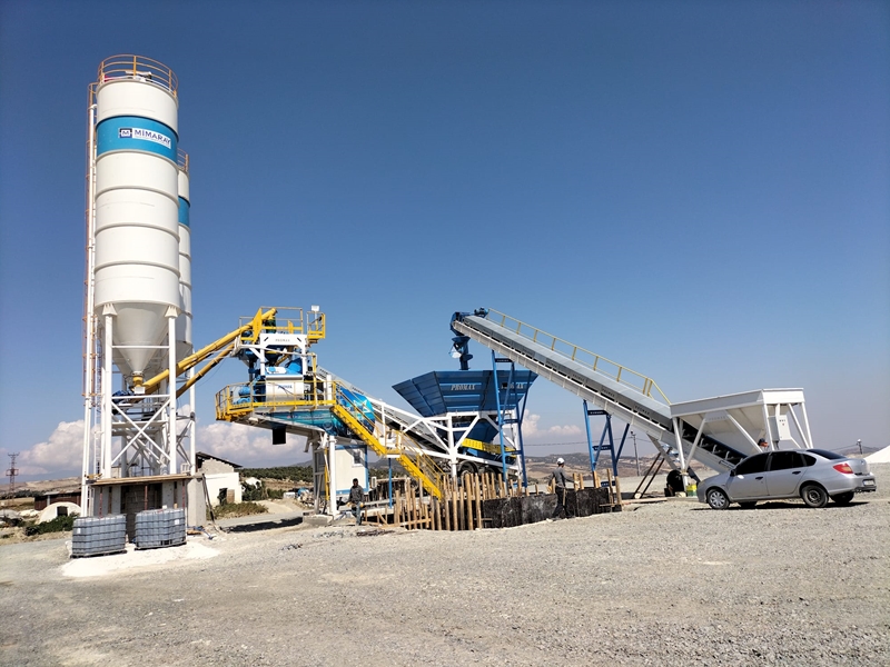 100m³/h Mobil Beton Santrali